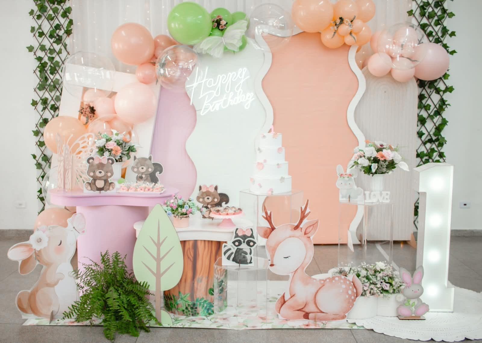 Decoração de festa infantil tema bosque encantado